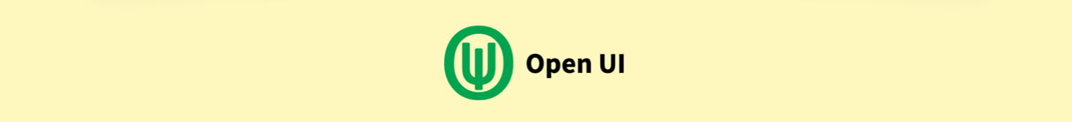 Open UI homepage